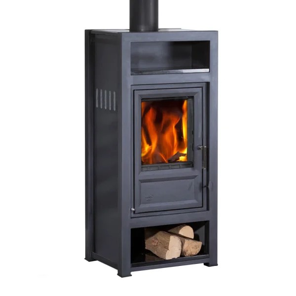 Kaminofen Globe Fire Luna II H mit Warmhaltefach
