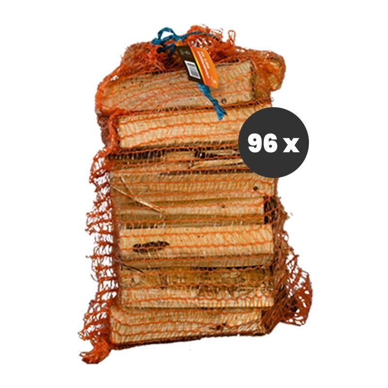 Palette Giant Flames Anzündholz 96 Netzsäcke x 12.5L (1200L)